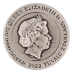 2022 2 oz Tuvalu Silver Dragon and Qilin Antique-Finished Silver Coin thumbnail