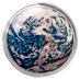 2022 1 oz Fiji Blue Marble Dome-Shaped Colored Proof Silver Coin thumbnail