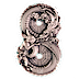 Tokelau Silver Figure of 8 2023 - Dragon and Rabbit  - Antiqued Finish - 3 oz thumbnail
