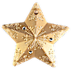 2023 1 oz Cook Islands Snowflake Star Gilded Silver Holiday Ornament