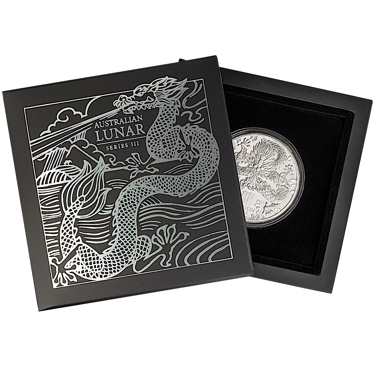 2024 Australian Lunar Series "Year of the Dragon" Silver Proof Coin 1 oz