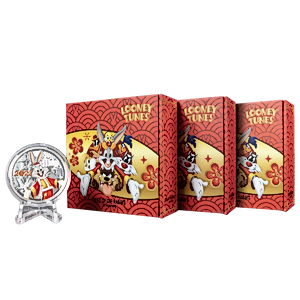 3 pcs of 1 oz 2023 Niue Silver Looney Tunes Lunar 