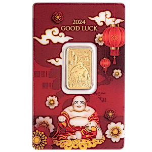 2024 5 Gram PAMP Swiss Good Luck Gold Bullion Bar
