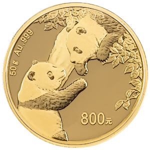 2023 50 Gram Chinese Gold Panda Proof Bullion Coin