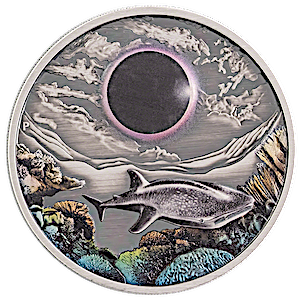 2023 2 oz Australian Ningaloo Reef Eclipse Silver Coin