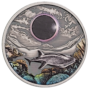 2023 2 oz Australian Ningaloo Reef Eclipse Silver Coin