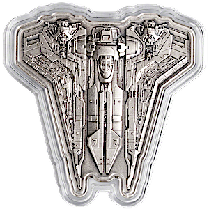 2023 3 oz Niue The Mandalorian - Bo-Katan Starfighter Silver Coin