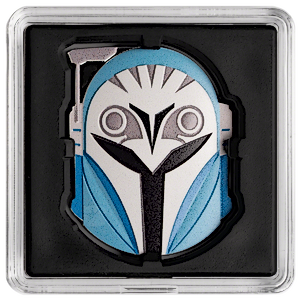 2023 1 oz Niue The Mandalorian Helmets - Bo-Katan Kryze Silver Coin