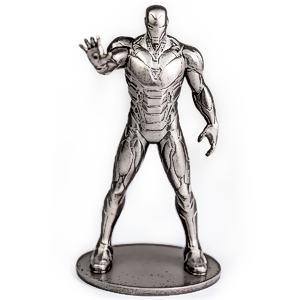 160 Gram New Zealand Marvel Miniatures Iron Man Silver Coin