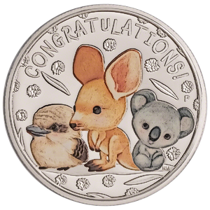 2023 1/2 oz Australian Newborn Baby Silver Coin (Pre-Owned in Good Condition)