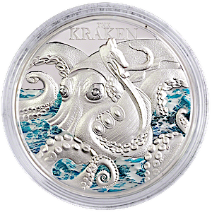2023 2 oz Niue Kraken Silver Coin