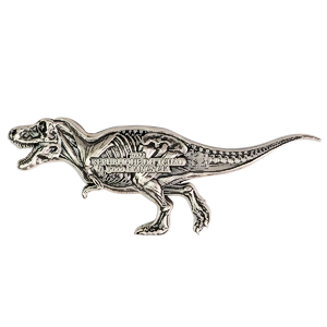 2022 3 oz Chad Tyrannosaurus Dissected Antique-Finished Silver Coin