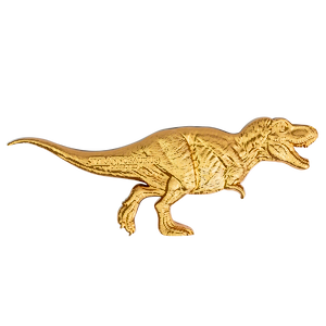 2022 3 oz Chad Dissected Gold-Plated Silver Tyrannosaurus Coin
