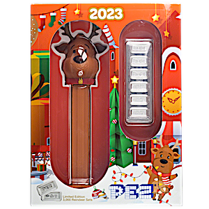 30 Gram PAMP Reindeer Silver Pez Dispenser