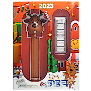30 Gram PAMP Reindeer Silver Pez Dispenser