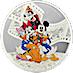 2023 3 oz Niue Disney Mickey & Friends Silver Coin thumbnail