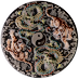 2023 5 oz Tuvalu Double Dragon and Double Tiger with Yin and Yang Antiqued-Finish Silver Coin thumbnail
