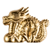2024 1 oz Mongolian Great Gilded Dragon Silver Coin thumbnail