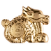 2024 1 oz Mongolian Great Gilded Dragon Silver Coin thumbnail