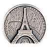 2024 2 oz Cook Islands Eiffel Tower Silver Coin