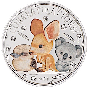 2024 1/2 oz Australia Newborn Baby Silver Proof Coin