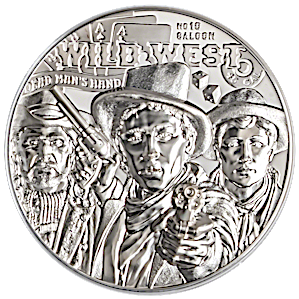 2024 1 oz Cook Islands Wild West Legends Silver Coin