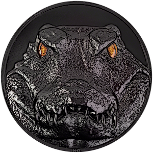 2024 1 kilogram Palau Hunters by Night : Caiman Proof Silver Coin