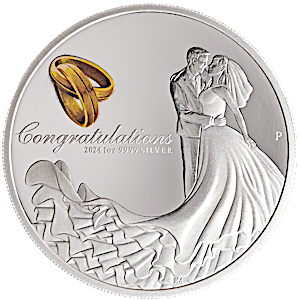 2024 1 oz Australian Wedding Silver Proof Coin