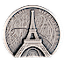 2024 2 oz Cook Islands Eiffel Tower Silver Coin thumbnail