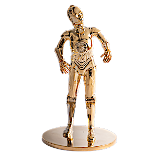 150 Gram Silver Star Wars C-3PO Miniature Figurine