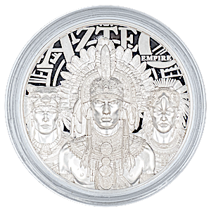 2025 1 oz Cook Islands Legends Aztec Empire Silver Coin