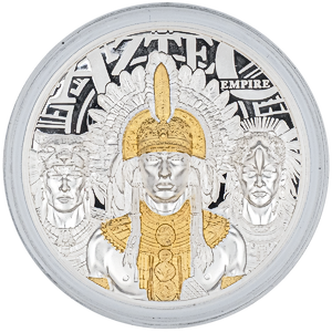 2025 3 oz Cook Islands Legends Aztec Empire Silver Coin