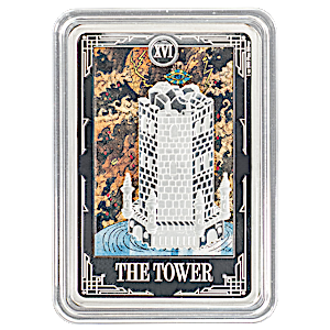 2024 1 oz Niue Tarot Card The Tower Silver Coin