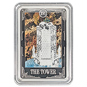 2024 1 oz Niue Tarot Card The Tower Silver Coin