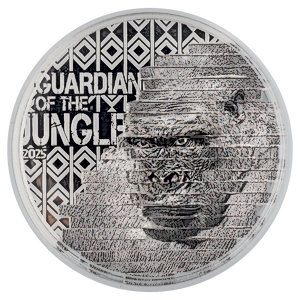 2025 2 oz Cook Islands Recontruction Gorilla Ultra High Relief Proof Silver Coin