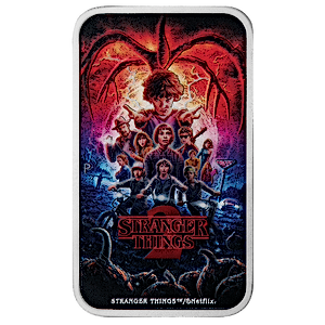 2026 1 oz Tuvalu Silver Stranger Things Season 2 Poster Coloured Coin