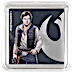 1 oz Star Wars allies Han Solo and Chewbacca Silver Medallion thumbnail