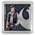 1 oz Star Wars allies Han Solo and Chewbacca Silver Medallion thumbnail