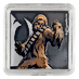 1 oz Star Wars allies Han Solo and Chewbacca Silver Medallion thumbnail