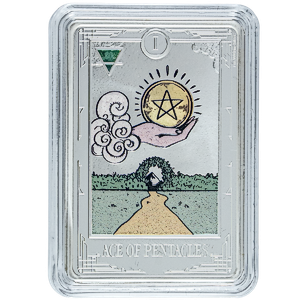 2026 1 oz Niue Tarot Card Arcana Series: Ace of Pentacles Silver Coin