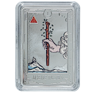 2026 1 oz Niue Tarot Card Arcana Series: Ace of Wands Silver Coin