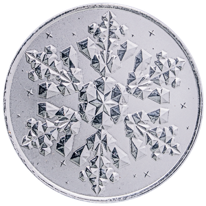 1 oz Scottsdale Mint Snowflake Silver Proof Round