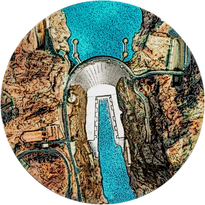 2026 2 oz Cook Islands Hoover Dam Silver Coin