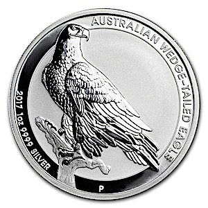 2017 1 oz Australian Wedge Tailed Eagle Silver Bullion Coin (Pre-Owned in Good Condition)