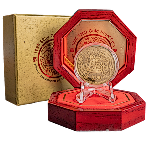 1996 1 oz Singapore Mint Gold 