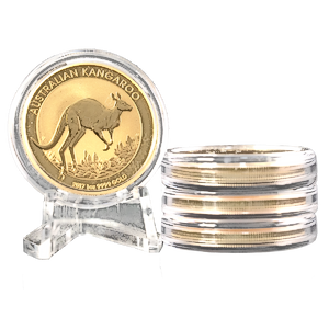 4 pcs of 1 oz 2017 Australian Gold Kangaroo Nugget Coins - Total 4 oz Gold