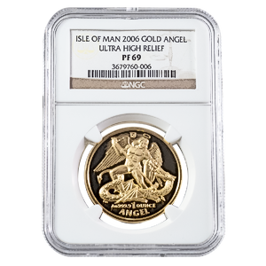 2006 1 oz Isle of Man Gold Angel Coin - Graded PF 69 by NGC