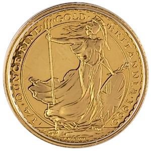 1999 1/4 oz United Kingdom Gold Britannia Proof Bullion Coin