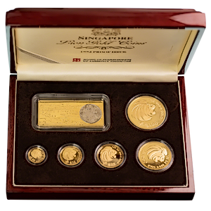 1994 Singapore Gold Lion Proof 5 Coin Set