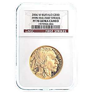 2006 1 oz American Gold Buffalo Bullion Coin - First Strike - Graded PF 70 by NGC